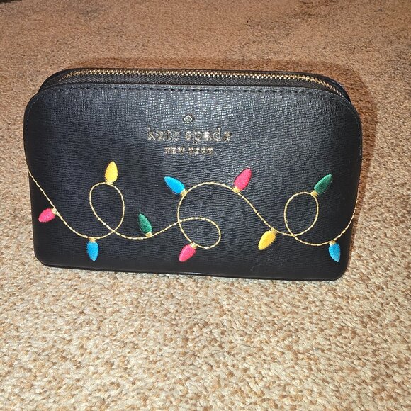 KATE SPADE STRING LIGHTS HOLIDAY COSMETIC CASE. - Picture 1 of 3
